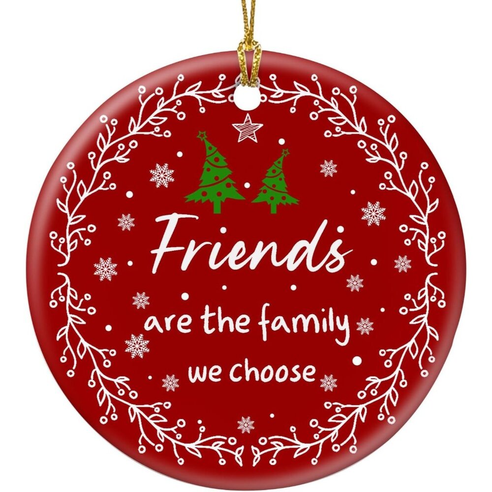 🆕 Women Red Christmas Tree Ornament Retro Xmas Friendship Decorations Exquisite